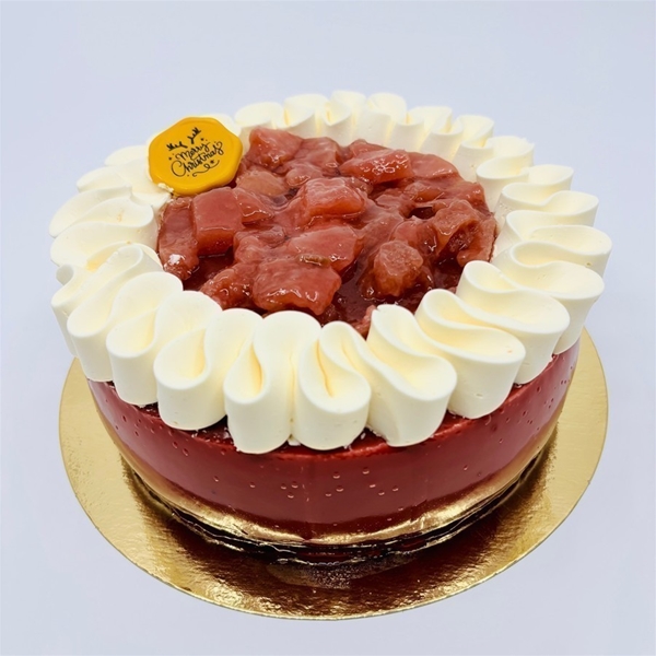 Vanille stoofpeer taart